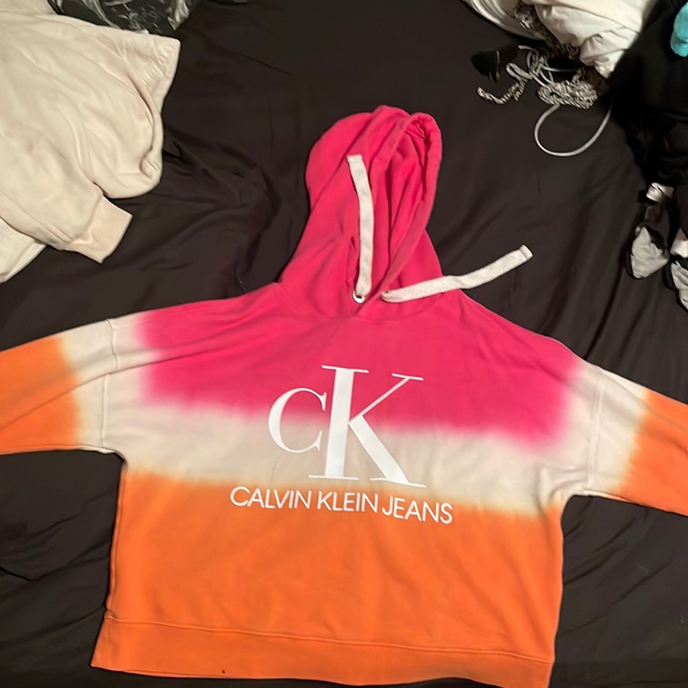 Pink, white and orange sweatshirt from Calvin klein